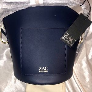 ZAC POSEN BELAY PARISIAN NIGHTS/NAVY SHOULDER/CROSSBODY BAG ADJUSTABLE STRAP NEW